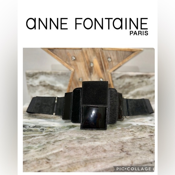 Anne Fontaine Patent & Calf Belt - Picture 1 of 16